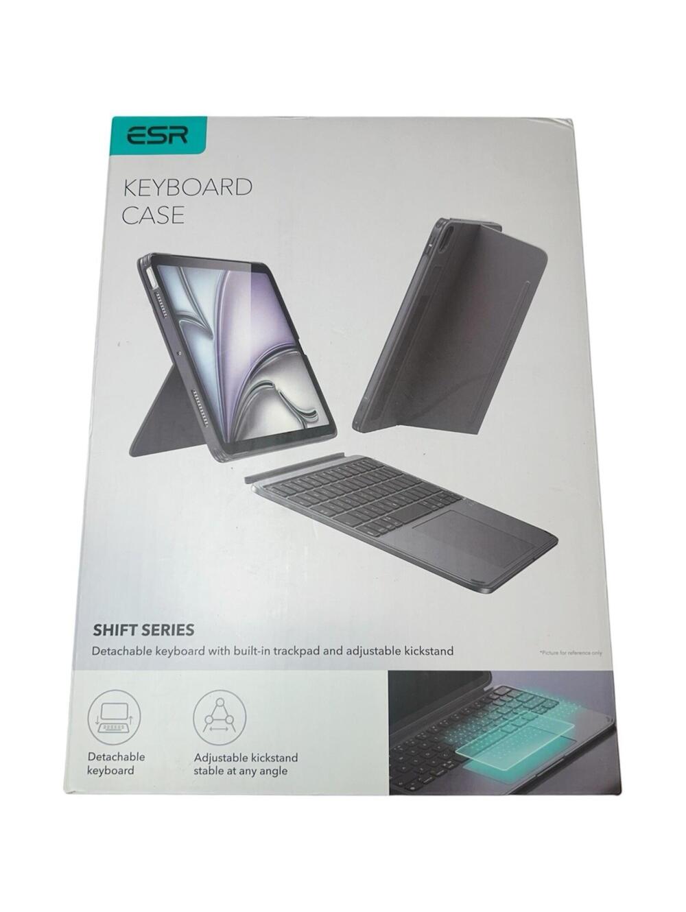 ESR Shift Keyboard Case iPad Pro 11" M5/M4 Detachable Dark Gray - New Open Box